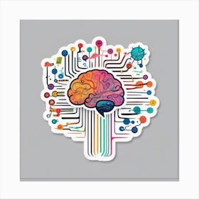 Brain With Circuits 1 Canvas Print