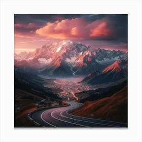 Sunrise from the mountain 2 Canvas Print