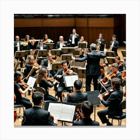 Orchestra Conductors Canvas Print