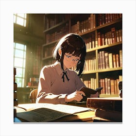 The Young Librarian 44 Canvas Print