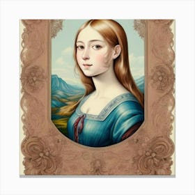 Portrait Of A Young Woman 5 Canvas Print