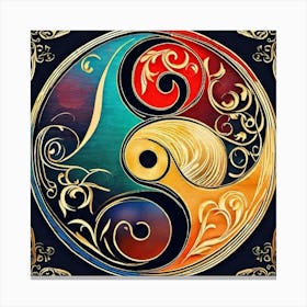 Yin Yang Symbol 3 Canvas Print