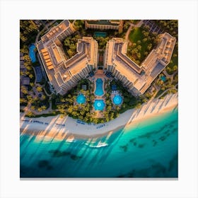 Aerial View Of A Resort Canvas Print