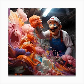 Mario Bros Art Canvas Print
