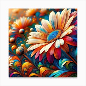 Colorful Flowers 1 Canvas Print