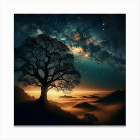 Tree In The Sky Canvas Print