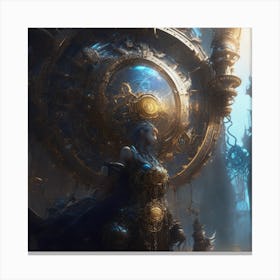 Steampunk Fantasy Painting Canvas Print