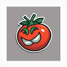 Tomato Sticker 3 Canvas Print