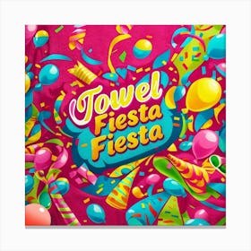 Towel design Fiesta Fiesta Canvas Print