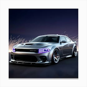 Modified Dodge Hellcat Full Body Kit 3 Canvas Print