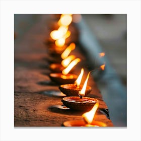 Lit Diyas 2 Canvas Print