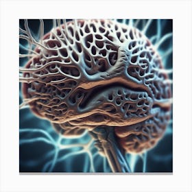 Brain In 3d 7 Canvas Print