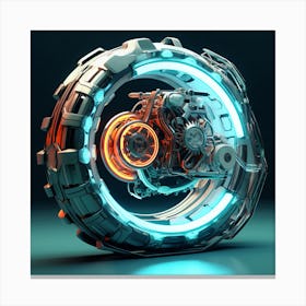 Futuristic Wheel Canvas Print