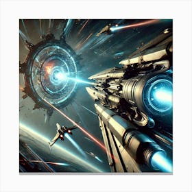 Celestial Scythe Gravitational Lance Canvas Print