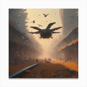 Futuristic City 3 Canvas Print