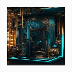 Steampunk Room Canvas Print