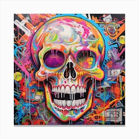 Skull Painting Canvas Print