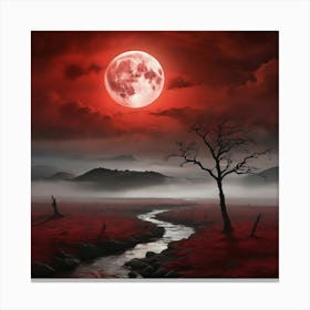 Full Moon In The Sky Canvas Print