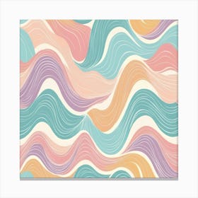 Abstract Wavy Pattern 1 Canvas Print