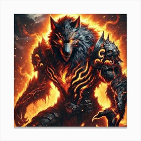 Ronan Ashheart Wolf Form Canvas Print