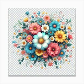 Bouquet Of Flowers Canvas Print