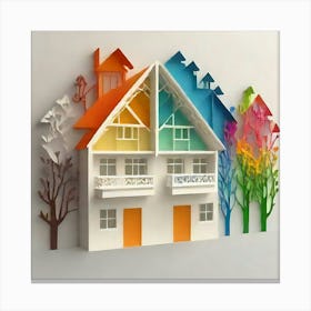 Paper House 2 Canvas Print