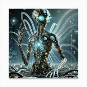 Robot Technology Canvas Print