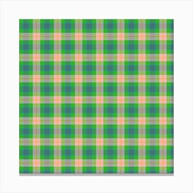 Plaid Fabric 203 Canvas Print