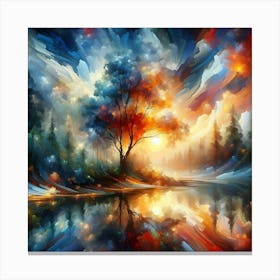 Tree In The Forest Canvas Print