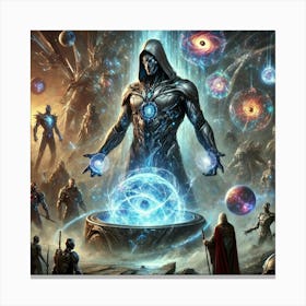 A Dramatic Sci Fi Scene Depicting The Creation Of Archon Vortex Canvas Print