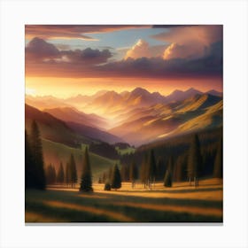 Landscape Painting 1 Canvas Print