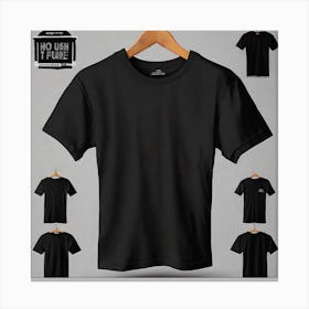 Black T - Shirt 20 Canvas Print