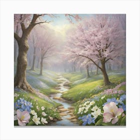 Promise Of Spring Square Art Print 3 Canvas Print