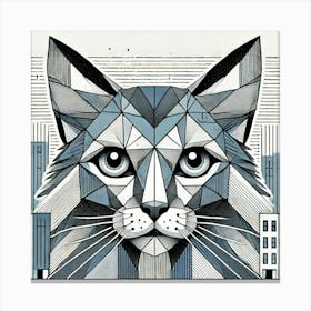 Echo Claw City Cat Canvas Print