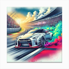 Nissan Gt-R Canvas Print