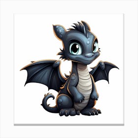 Toothless Dragon Canvas Print