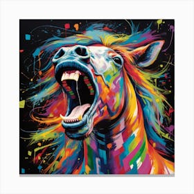 Rainbow Horse Canvas Print