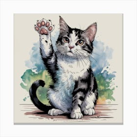 Paws Up 1 Canvas Print