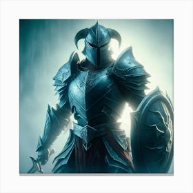 Knight In Armor Canvas Print