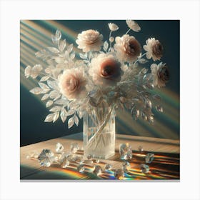 Flower in Vase Canvas Print