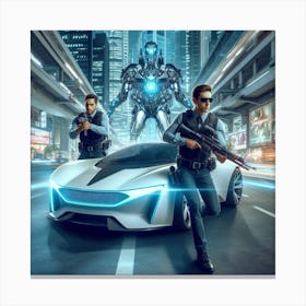 Futuristic City 147 Canvas Print