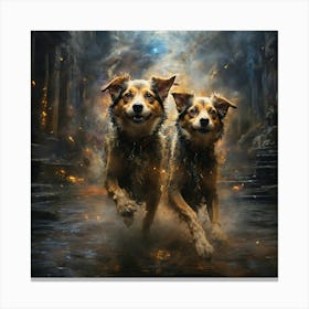 Dogs Of London Canvas Print