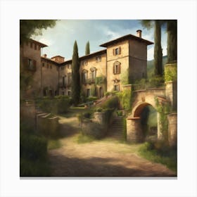 Italy, Tuscany, Chianti Region 1 Canvas Print