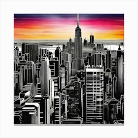 New York City Skyline 60 Canvas Print