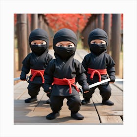 Three Ninjas 1 Canvas Print