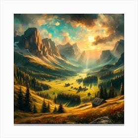 Landscape Painting 173 Canvas Print