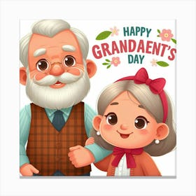 Happy Grandparents Day Canvas Print