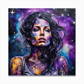 Galaxy Girl Canvas Print