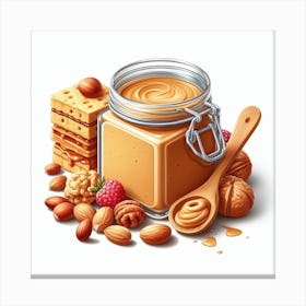 Peanut Butter Jar Canvas Print