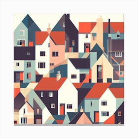 Houses In The City 1 Canvas Print